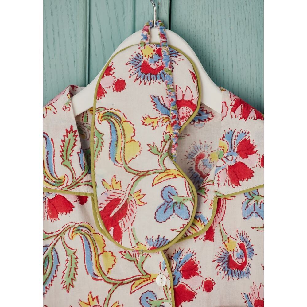Namaste Shvanthi Block Print Shorts Pajamas - Picture 3 of 5